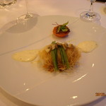 新横浜ラントラクト  - 淡路産のハモ　カダイフ揚げ　ラタトゥィユ