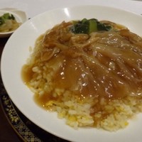 中国料理 桃林 - ＊フカヒレ餡かけ炒飯。