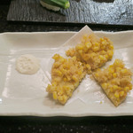 鮨でですけ - もろこしかき揚げ