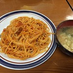 ナポリタ～ンには味噌汁が⁉