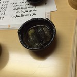 海鮮居酒屋 天秤棒 - 付きだし（茄子の煮びたし）