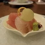 草菴 - マグロ、ヤガラ、サワラのお造りが美味い