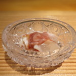 日本料理 幸庵 - 車海老と鰹の酒盗アップ