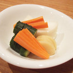 そばの実 一閑人 - ぬか漬け