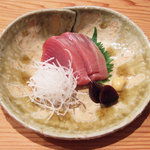 そばの実 一閑人 - かつおの刺身