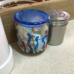 天神そば - らっきょうです。シャキシャキ感があるので美味です。（2016.8 byジプシーくん）