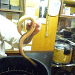 かぶと - 捌く前の天然鰻を見せていただきました！