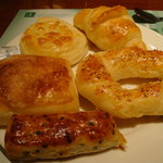 ベーカリーレストラン サンマルク - 2010/10/23パン食べ放題（色々お箸でいただく14種コース2100円）