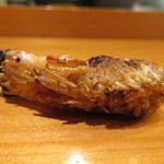 天寿し - 車海老の頭を焼いたもの(だと思う)