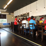 横濱家系らーめん 元喜家 - 2016年7月31日(日)　店内　カウンター席