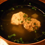 さいき - お通しセット（つみれ汁）