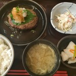 おふくろの味 3・5食堂 - おろしポン酢の和風ハンバーグ定食 ¥760→660