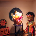 牛小屋のアイス - 専用のアイス撮影台にて