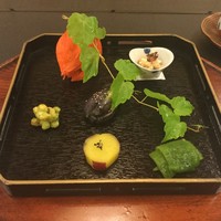 精進料理 醍醐 - 八寸、小ナスの田楽の粋