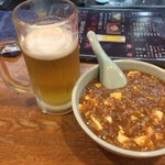 中国料理 西海 - お疲れ様セット 麻婆豆腐