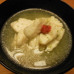 明石産あこうのオクラすり流し椀
          