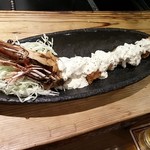 燻製巨大エビフライ♪