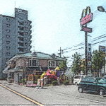 マクドナルド - 駐車場から（レタッチ加工済み）