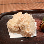 日本料理 百屋 - 鱧のおかき揚げ