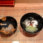 日本料理 百屋 - 鱧とじゅんさいと冬瓜