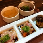 彩菜しまだ - 白子。週末限定メニューもあるようです