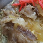 お食事 松月 - 牛丼￥1100の米沢牛（H28.8.22撮影）