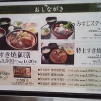 人形町今半 本店 - 8月17日18時　メニュー