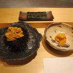 寿司 向月 - 紫雲丹 知多豊浜 /馬糞雲丹 利尻