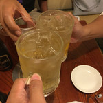 ぢどり屋 - 201608再訪  メガハイボールでカンパーイ