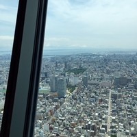スカイレストラン634 - 晴れた日の東京。