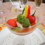 ドゥ・ラパン - アミューズ 小えびのガスパチョ