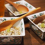 Akatsuki - お通し：蕎麦の実のおひたし