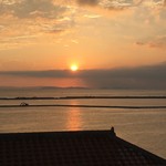 POSILLIPO cucina meridionale - テラス席からの、夕陽。