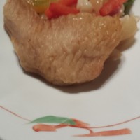 南園 - ランチ小皿　手羽先とクラゲの和え物