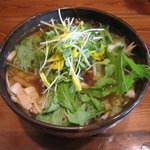 東京うどん 一将 - 白菜ときのこのあんかけうどん ￥1,000