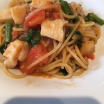 Il Giglio - 帆立と空芯菜のスパゲッティアップ！！