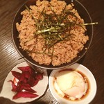 本格地鶏炭火焼 MORI屋 - 鶏そぼろ丼☺︎