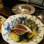 Iwashi Bune - いわしのぬた、、、ぬたって酢味噌で食べる和え物