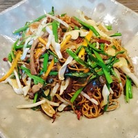 白碗竹快樓 祇園店 - 『又焼と具沢山野菜の炒め焼そば』!!具沢山の野菜と一緒に炒められた焼そばは、野菜と麺の炒め具合、味付けも絶品で、私が、今まで食べた『炒め焼そば』の中で一番美味しいかも～♪(^o^)丿