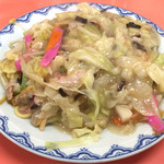 あっちゃん亭 - 太麺皿うどん(小)700円