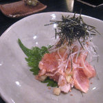 泰もと - 地鶏ささみの明太子和え