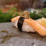 寿し屋の華八 - 2016.8)濃厚な香りの味噌をのせた蟹