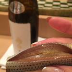 三谷 - 新政スパークリングとコハダ（2016／08）