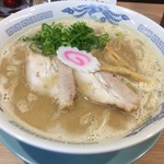 布施 細見商店 - 鶏豚骨らーめん（大盛）（￥800）