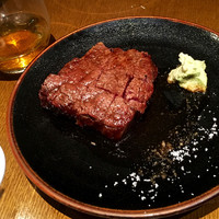 鳥茂 - 【16年7月】ワサビと塩でいただく「サーロインステーキ」
