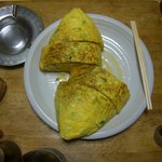 上空からの玉子焼き。