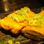 Yonekura  - 栃尾の油揚げ　納豆がはさまってます