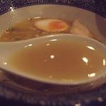 ラーメン わんさか - 鶏白湯スープ　（2016年6月）