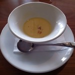 ステーキガーデン 風の邱 - とうもろこしの冷製スープ