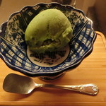 にくの匠 三芳 - 抹茶のシャーベット　白州の薫り